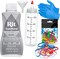 Synthetic Rit Dye More Liquid Fabric Dye Frost Gray, Pixiss Rit Dye Accessories Kit